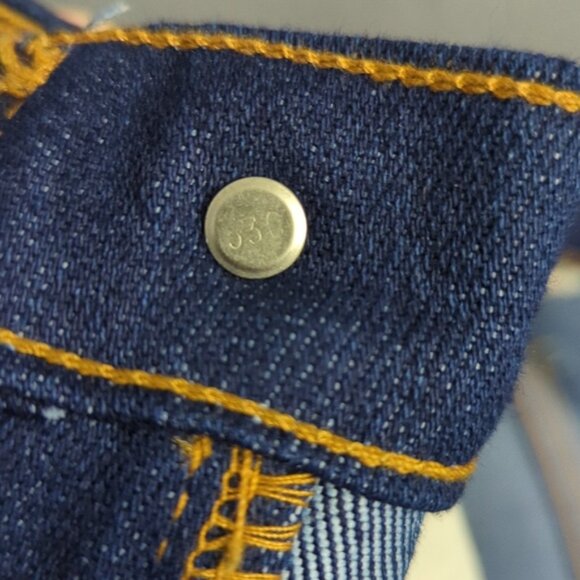 Levi's Vtg Jeans Men's 34x31 Blue Deadstock 517 Boot Cut Orange Tab Made In USA - Picture 12 of 14